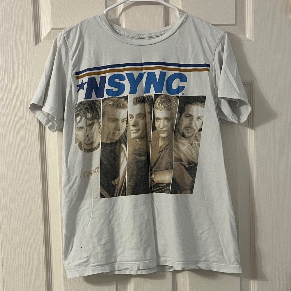NSYNC Band Graphic Tee - White